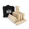 Kubb Wodden Block Game Outdoor Lawn Yard Game Premium Set with Carrying Case